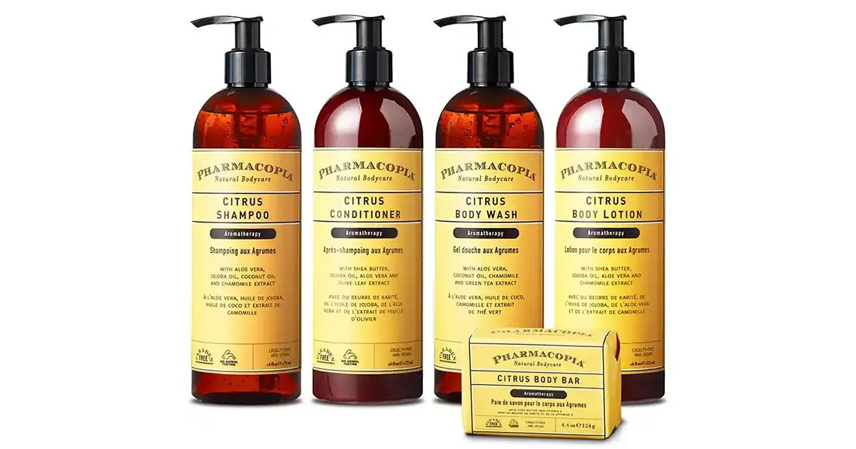 Citrus Body Wash, Lotion, Shampoo & Conditioner – Pharmacopia