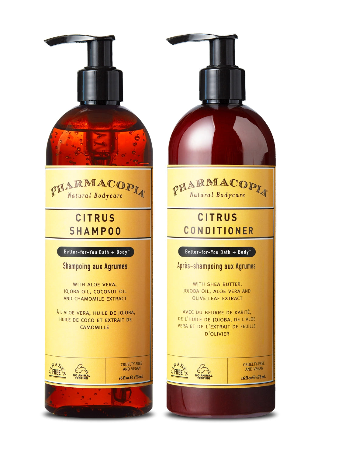 Citrus Shampoo and Conditioner Bundle (32 oz total) – Pharmacopia