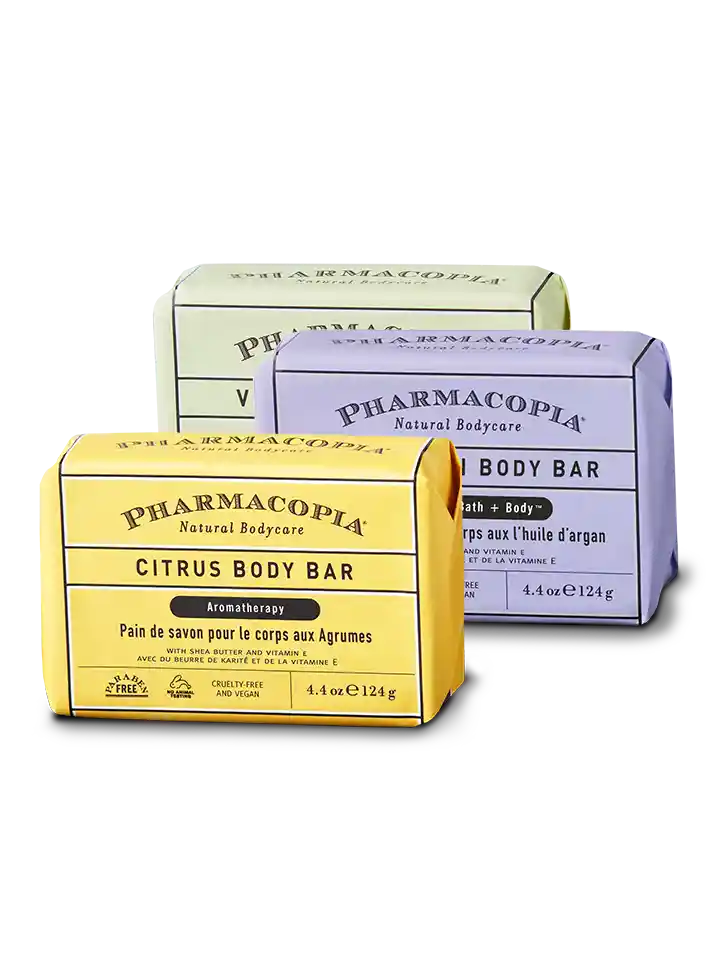 Assorted Body Bar Bundle - Citrus, Verbena, Mint Argan (13.2 oz total)