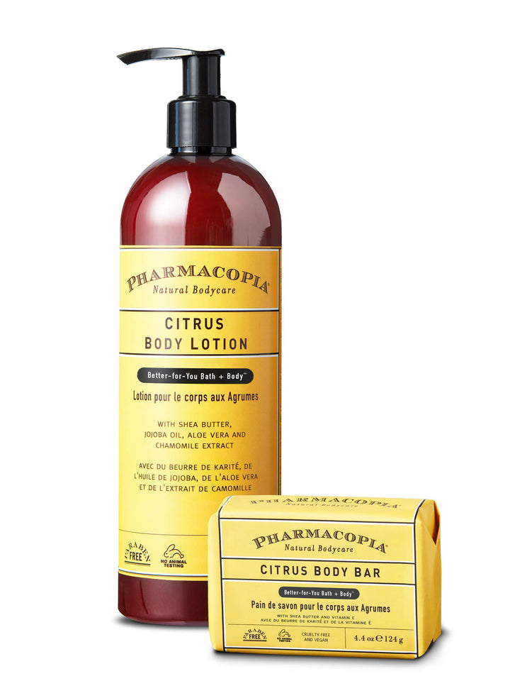 Pharmacopia Citrus Body Lotion and Body Bar Bundle