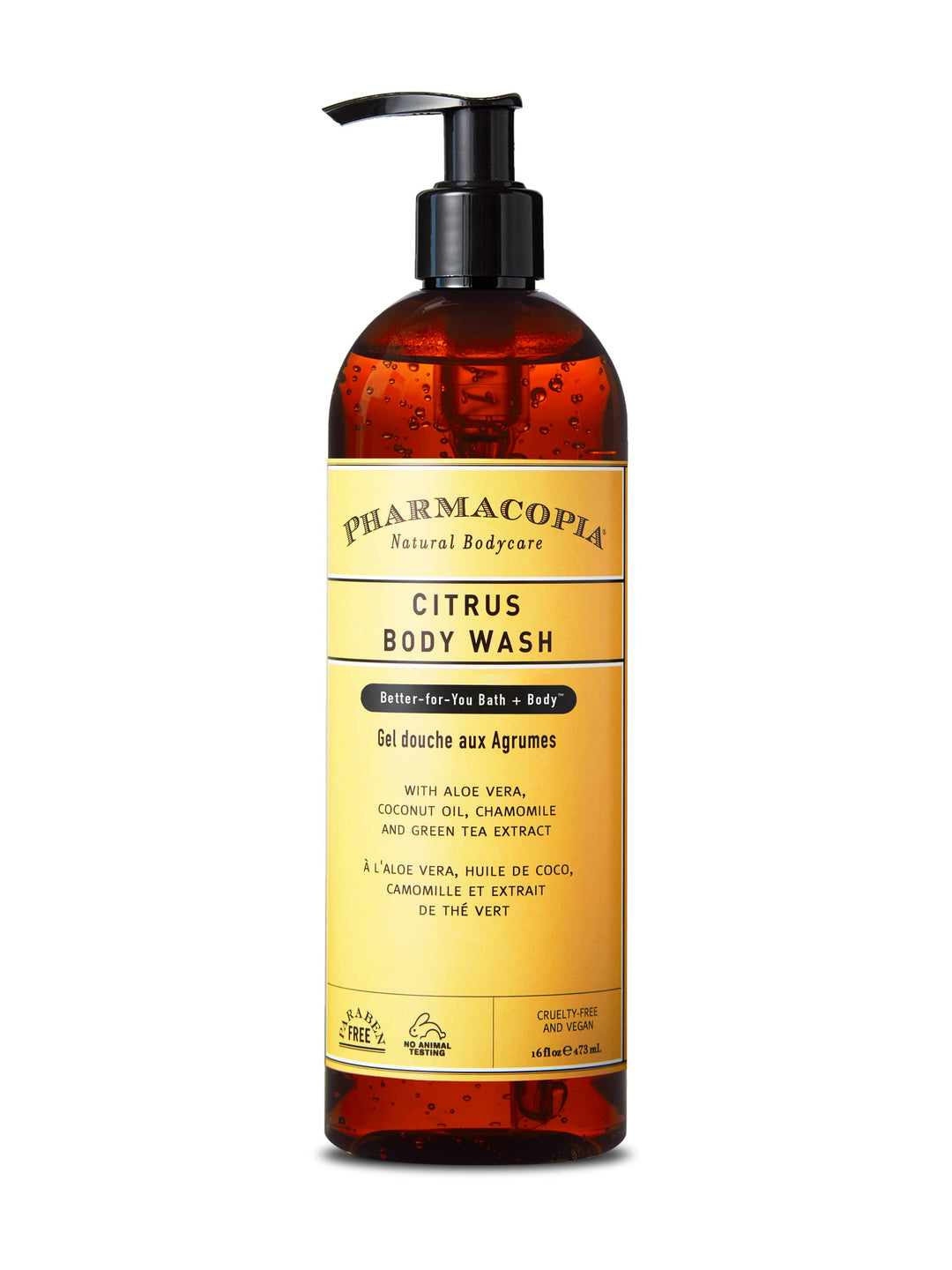 Pharmacopia Citrus Shower Gel 16 oz Bottle