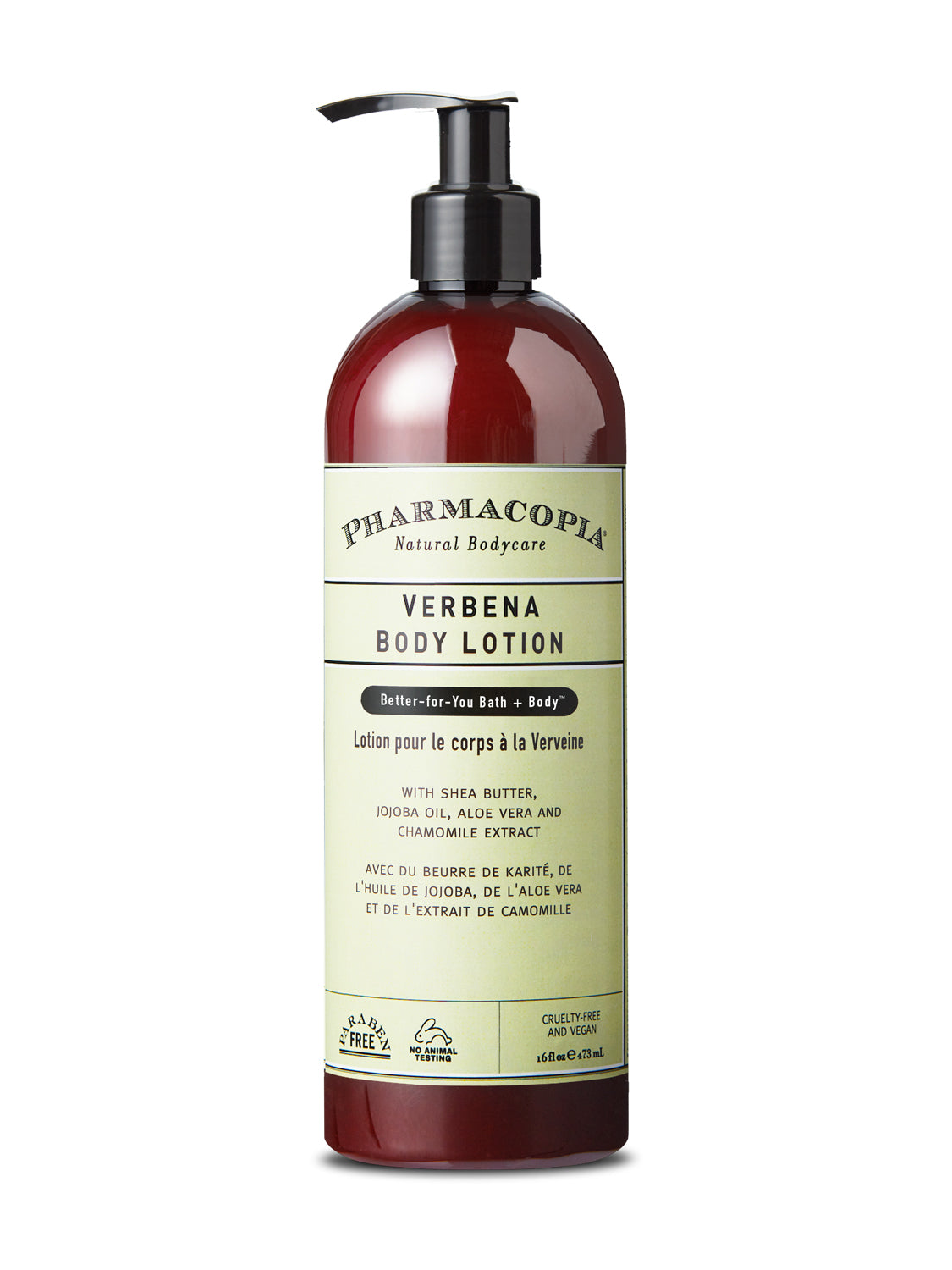Verbena Body Lotion 16oz – Pharmacopia Natural Bodycare