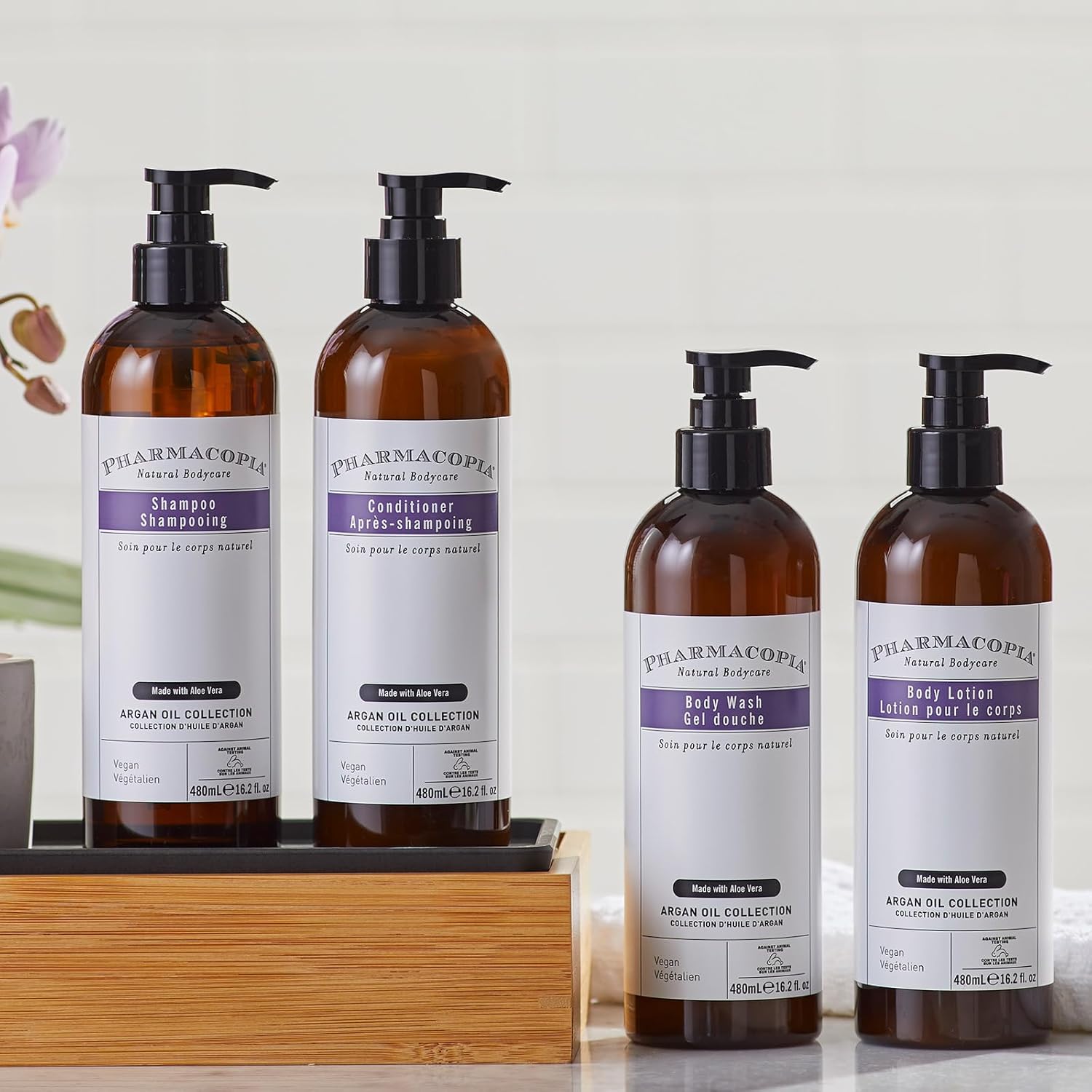 Argan Oil Essentials Bundle - Shampoo, Conditioner, Body Wash