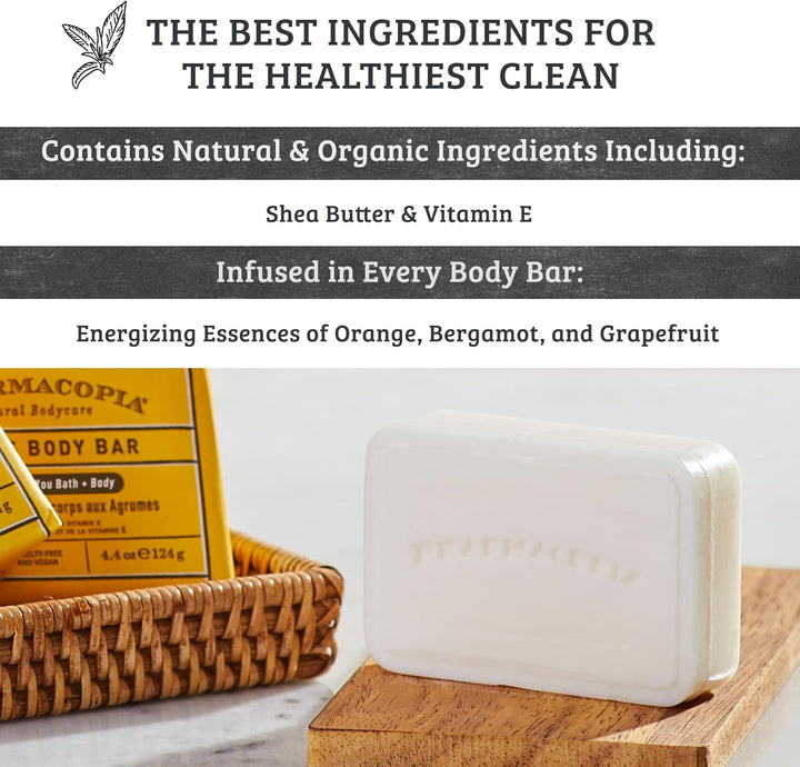 Citrus Lotion (16 oz) and Body Bar Bundle (4.4 oz)