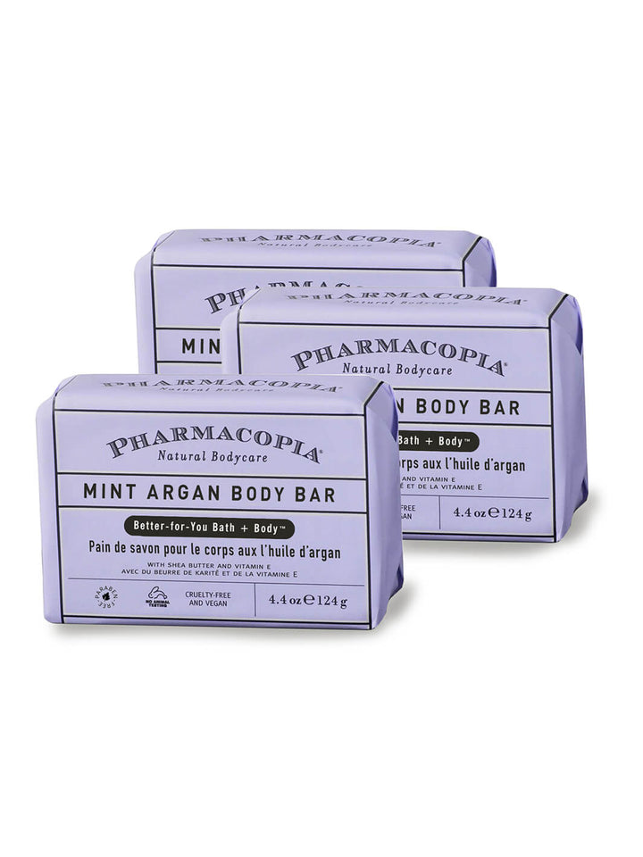 Mint Argan Body Bar (4.4 oz)  - 3 Soap Bundle (13.2 oz total)